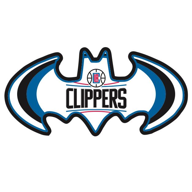 Los Angeles Clippers Batman Logo iron on heat transfer